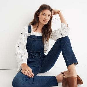 MADEWELL Blue Skinny Overalls Eco Edition Large